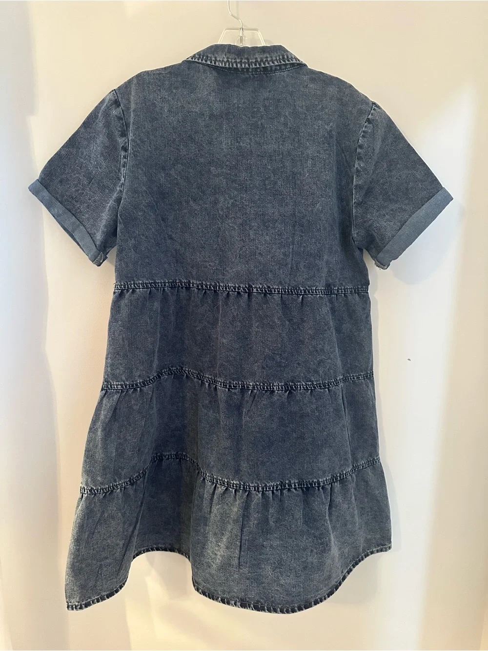 LUVAMIA Jean Tunic/Short Dress Women's Size L